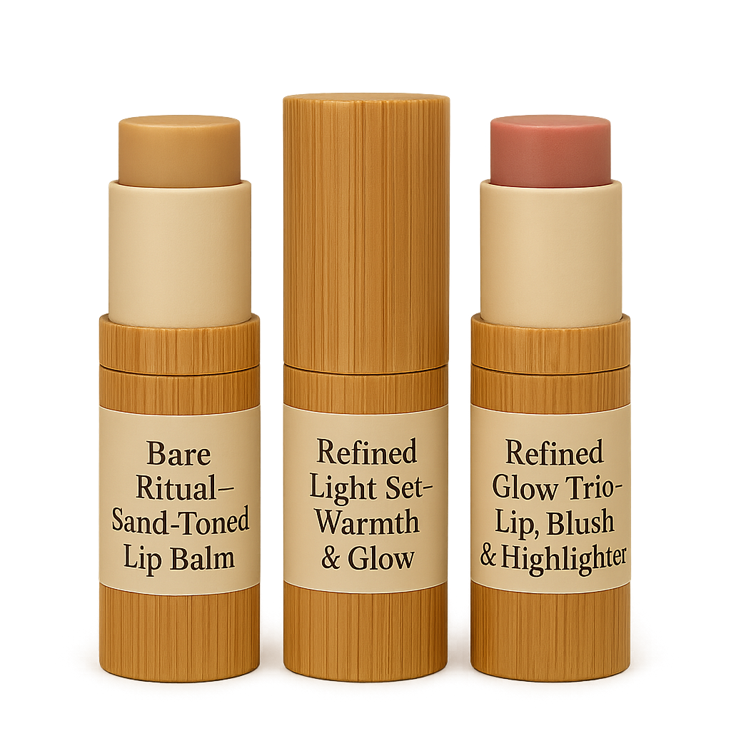 Refined Glow Trio – Lip, Blush & Highlighter