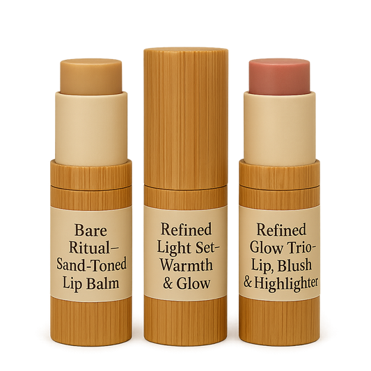 Refined Glow Trio – Lip, Blush & Highlighter